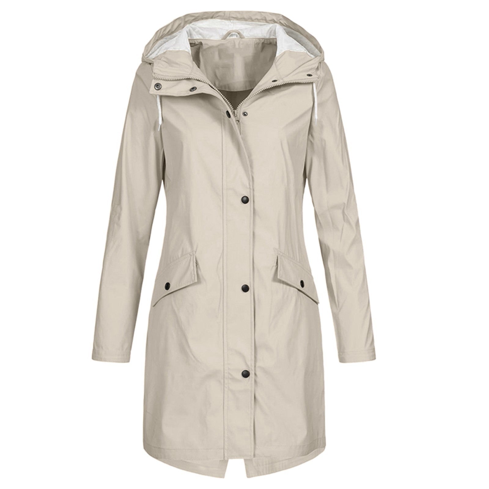 Maude | Imperméable à Capuche Femme Mi-Long - Image 2