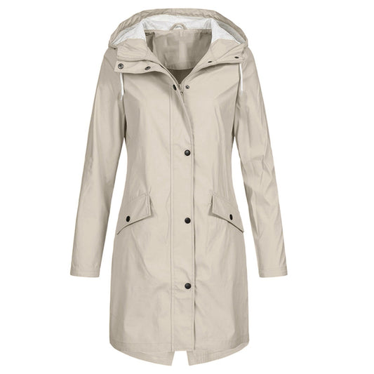 Maude | Imperméable à Capuche Femme Mi-Long - Image 2