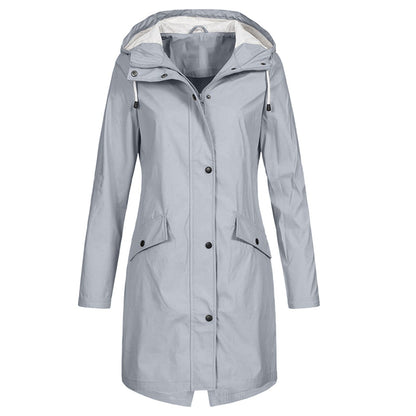 Maude | Imperméable à Capuche Femme Mi-Long - Image 3