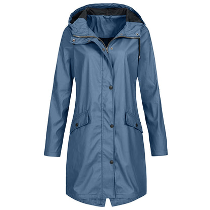 Maude | Imperméable à Capuche Femme Mi-Long - Image 6