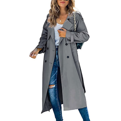 Ingrid | Manteau Trench Long Croisé Femme - Image 4