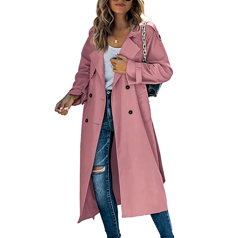 Ingrid | Manteau Trench Long Croisé Femme - Image 6