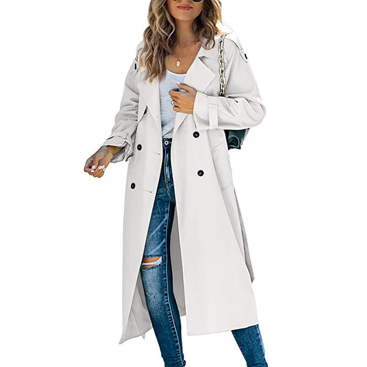 Ingrid | Manteau Trench Long Croisé Femme - Image 1