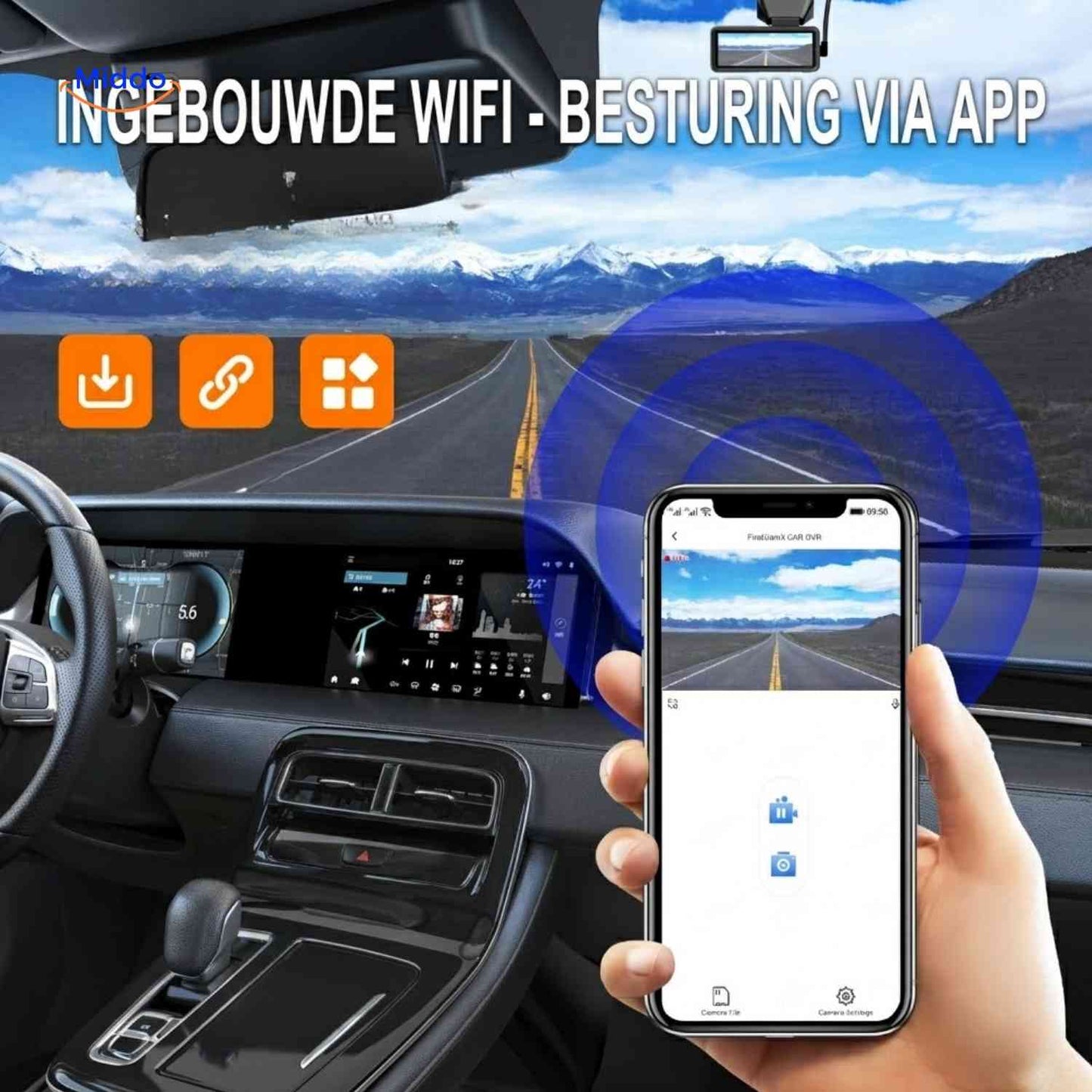 DriveGuard™ Dashcam | 4K video, WiFi og GPS-sporing