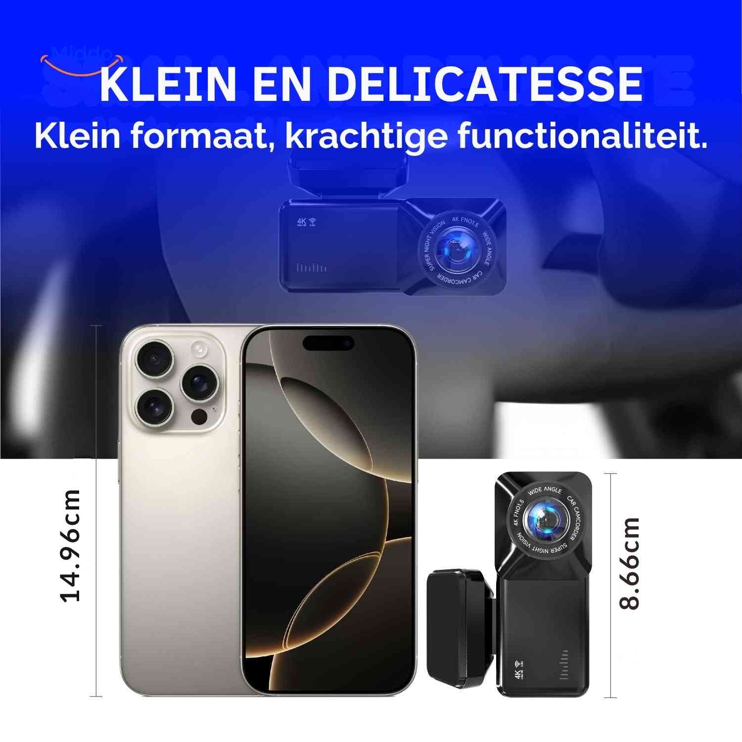 DriveGuard™ Dashcam | 4K video, WiFi og GPS-sporing