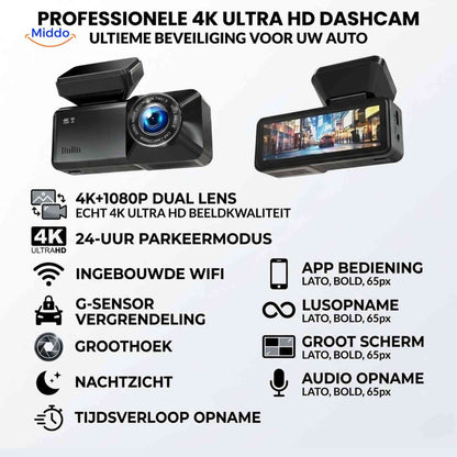 DriveGuard™ Dashcam | 4K video, WiFi og GPS-sporing