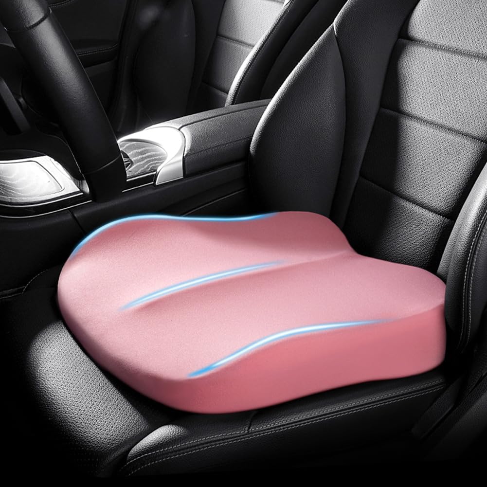 DriveUp Bil Booster Pude – Memory Foam Sædehæver for Ekstra Højde & Kørekomfort