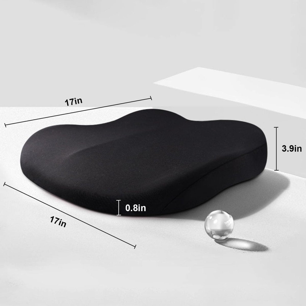 DriveUp Bil Booster Pude – Memory Foam Sædehæver for Ekstra Højde & Kørekomfort