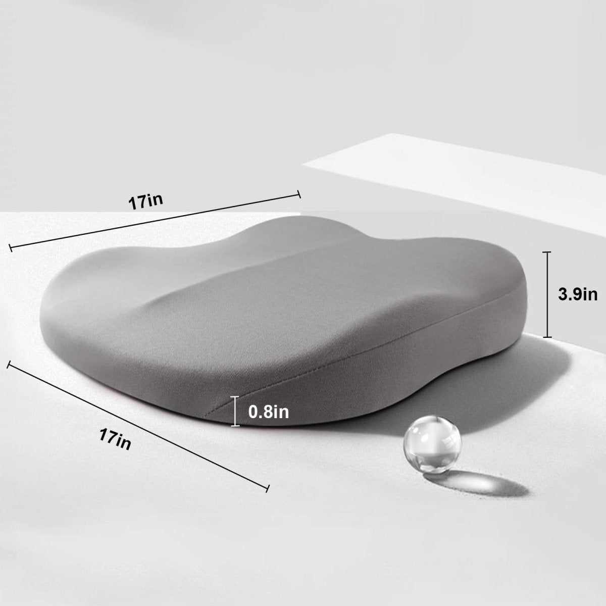 DriveUp Bil Booster Pude – Memory Foam Sædehæver for Ekstra Højde & Kørekomfort