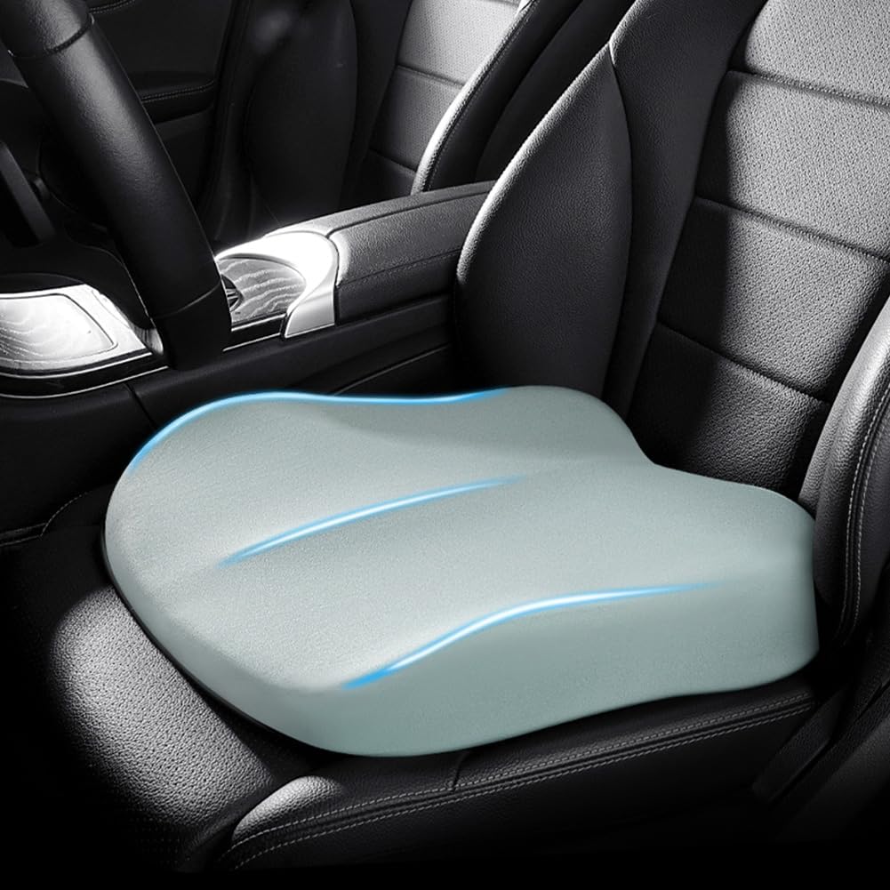 DriveUp Bil Booster Pude – Memory Foam Sædehæver for Ekstra Højde & Kørekomfort