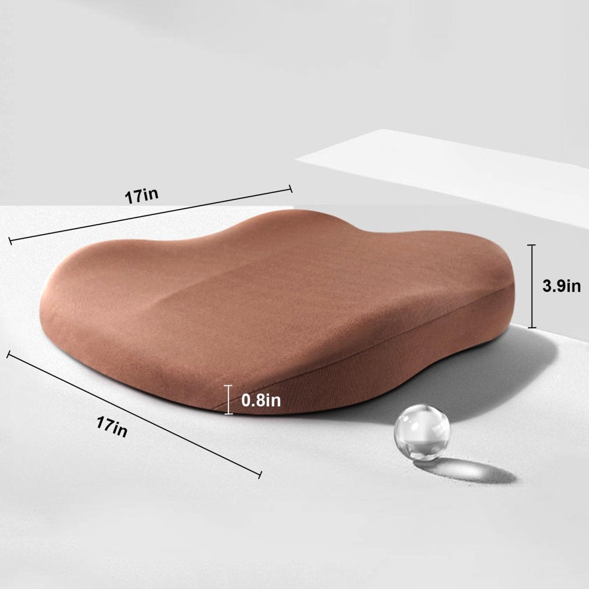 DriveUp Bil Booster Pude – Memory Foam Sædehæver for Ekstra Højde & Kørekomfort