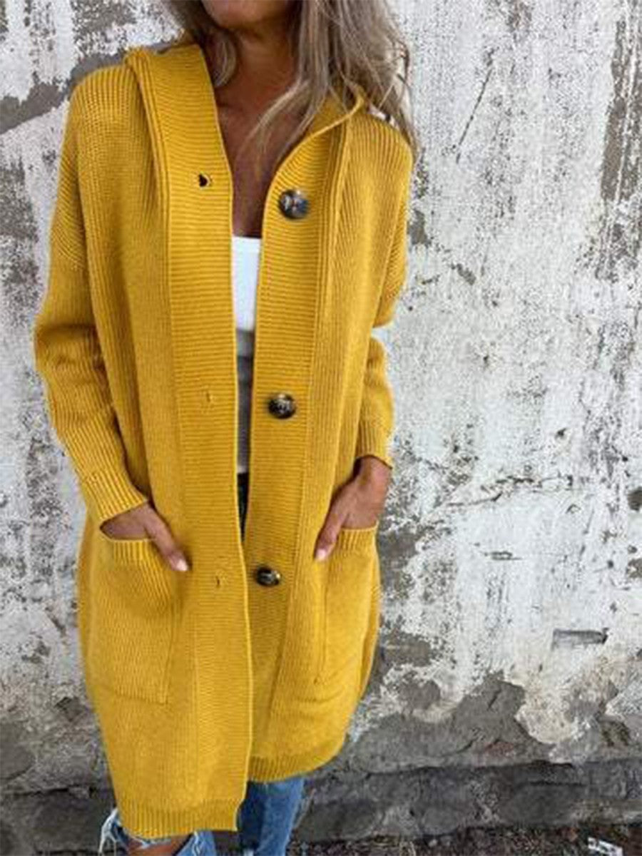 Rim | Cardigan Long à Capuche pour Femme - Image 3