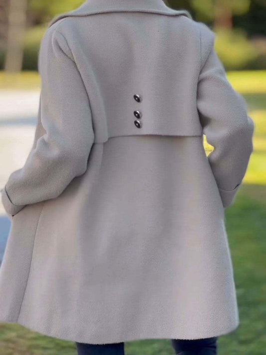 Alizée | Manteau long boutonné pour femme - Image 2