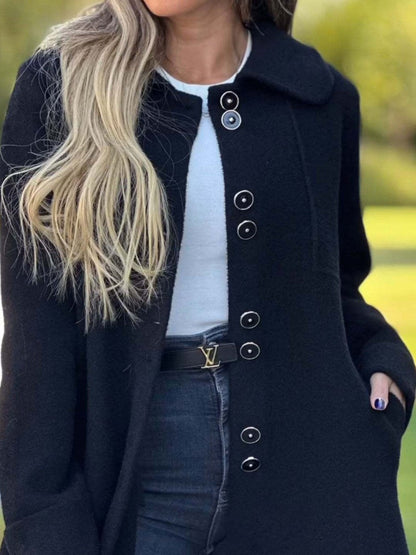 Alizée | Manteau long boutonné pour femme - Image 4