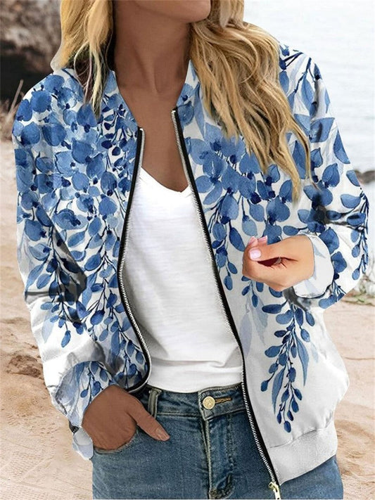 Élodie | Veste Bomber Femme Imprimé Floral - Image 1