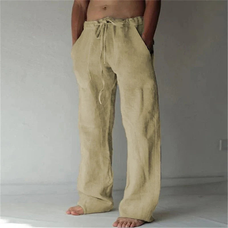 Raphaël | Pantalon baggy en lin pour hommes Aéré Confortable - Image 3