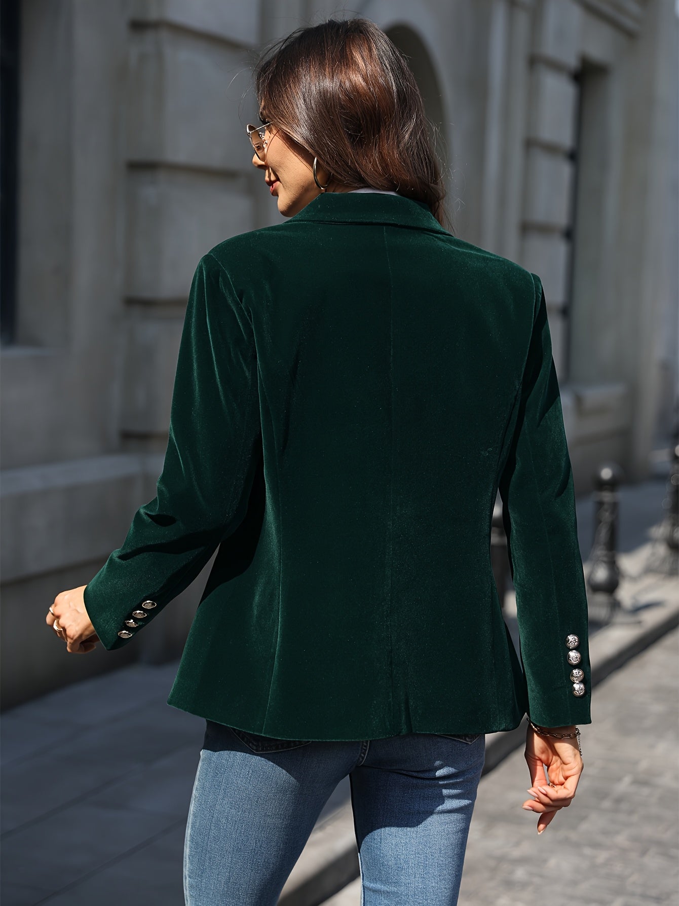 Tara | Blazer en velours croisé pour femme - Image 7