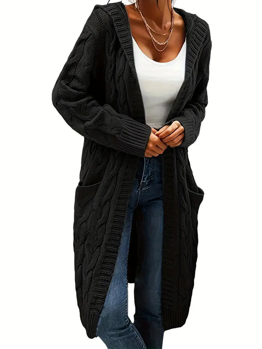 Alyssa | Cardigan Long à Capuche pour Femme - Image 2