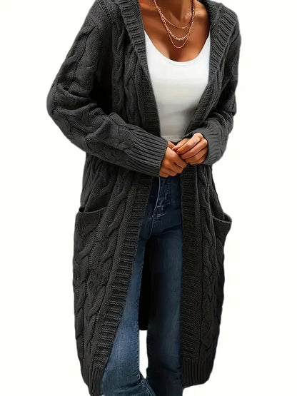 Alyssa | Cardigan Long à Capuche pour Femme - Image 6