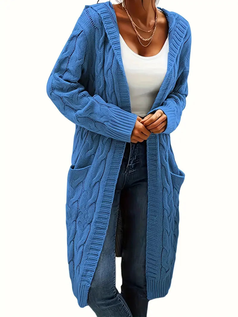 Alyssa | Cardigan Long à Capuche pour Femme - Image 15