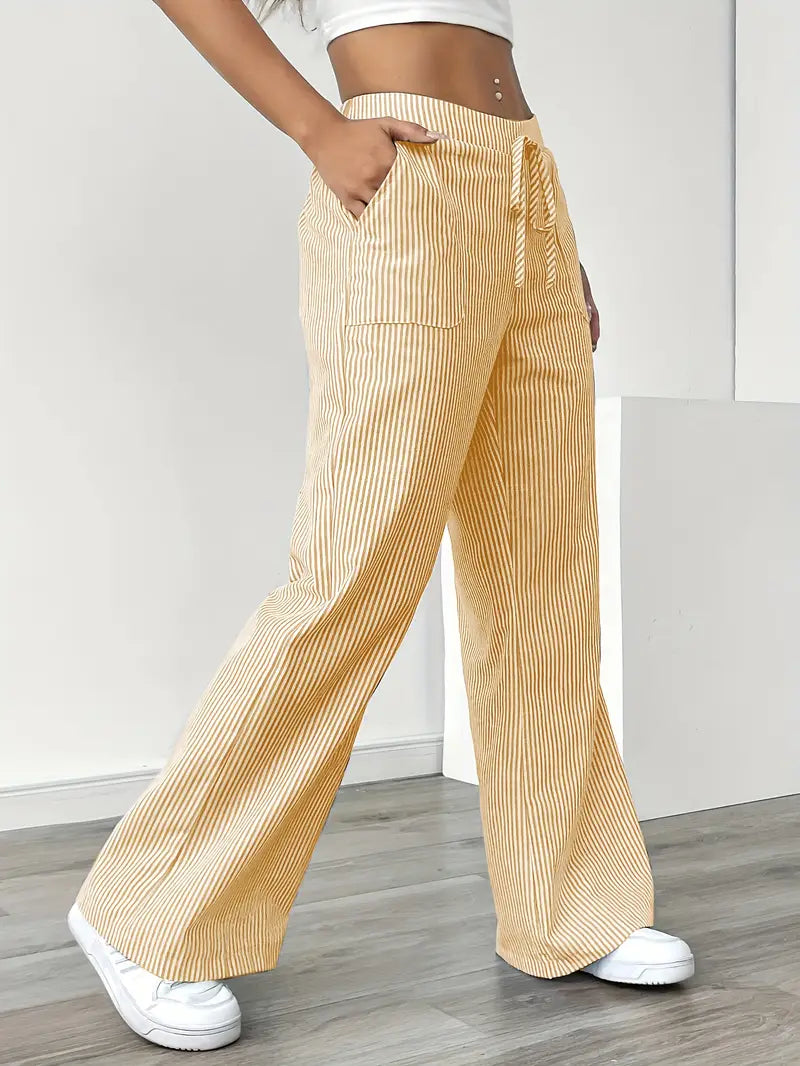 Véronica | Pantalon rayé élégant avec poches pour un confort stylé - Image 7