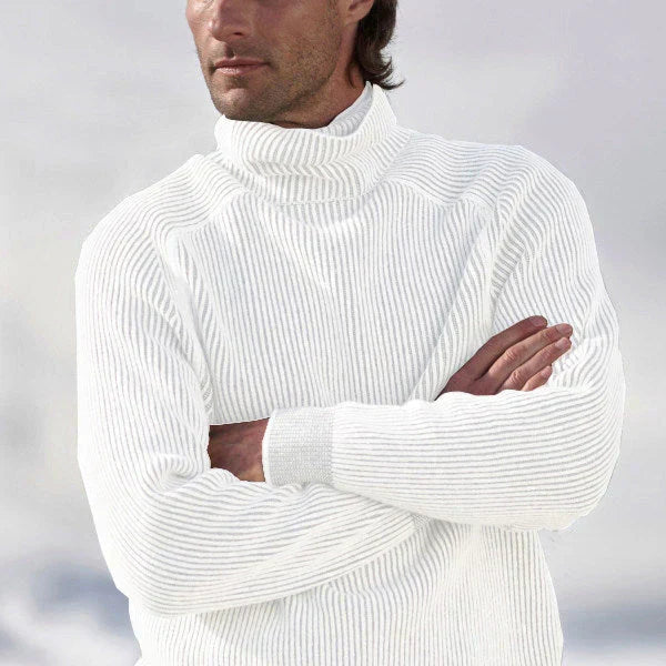 Robin | Pull à col roulé côtelé pour homme - Image 3