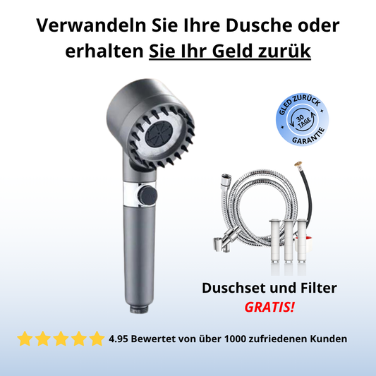EkoShower™ - Øg trykket, brug mindre vand