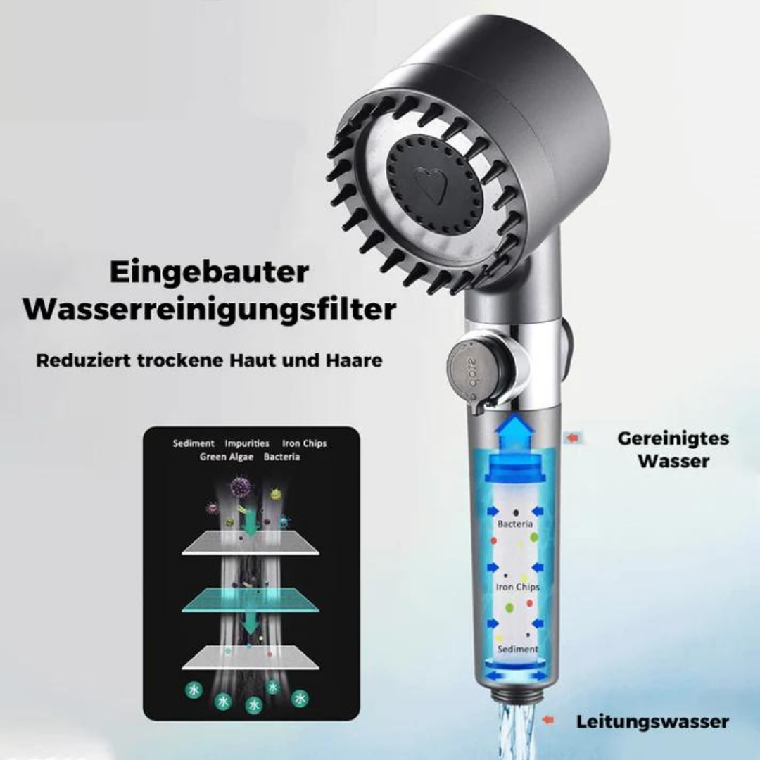 EkoShower™ - Øg trykket, brug mindre vand