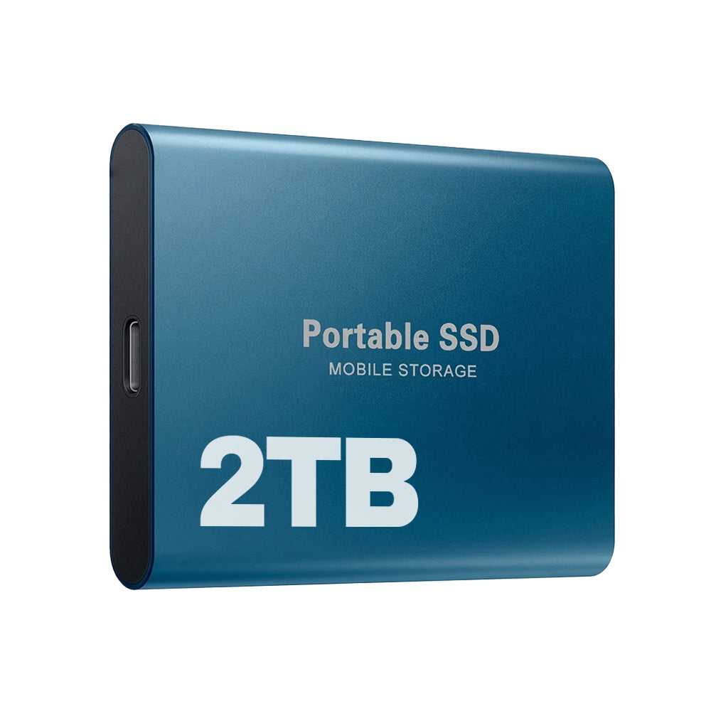 Ekstern SSD 2TB Hurtig Lagring USB-C Bærbar Drev
