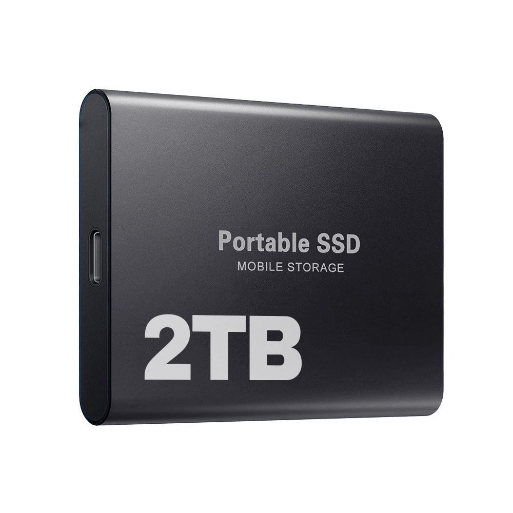 Ekstern SSD 2TB Hurtig Lagring USB-C Bærbar Drev