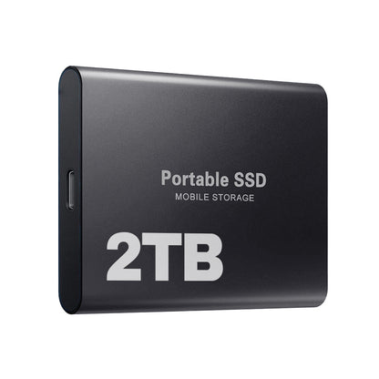Ekstern SSD 2TB Hurtig Lagring USB-C Bærbar Drev