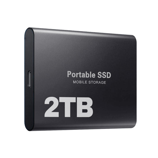 Ekstern SSD 2TB Hurtig Lagring USB-C Bærbar Drev