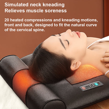 Elektrisk Massagemåtte med Varme og 10 Zoner - Total Afslapning fra Nakke til Fødder
