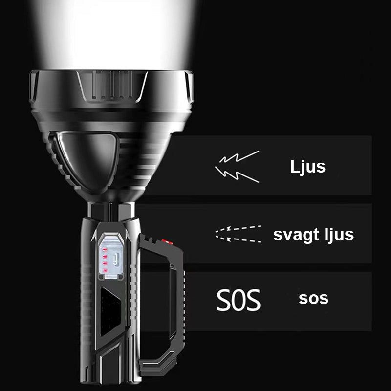 Elektronisk Super Lys LED Lommelygte til Nødsituationer
