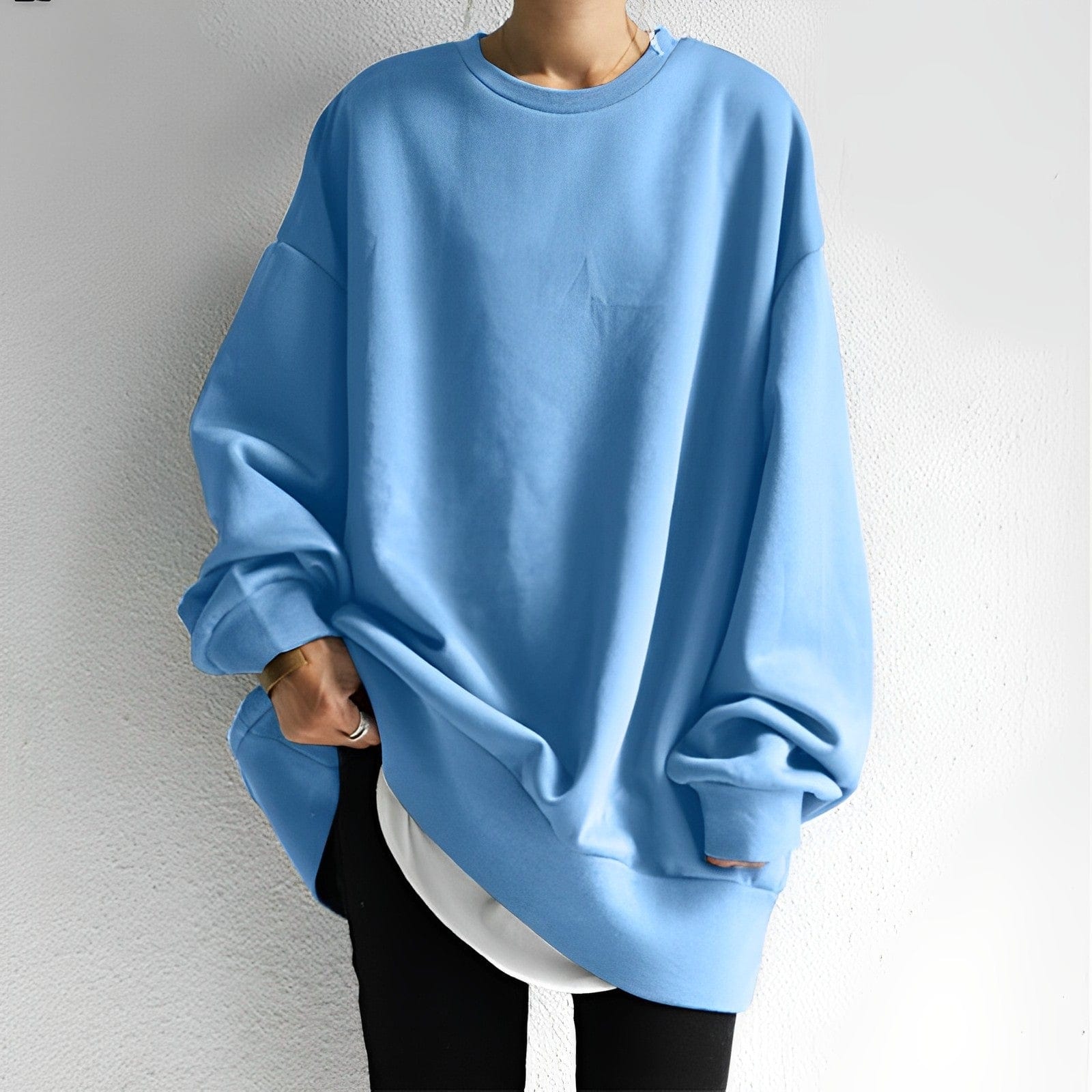 Zohra | Pull ample à col rond pour femme - Image 6
