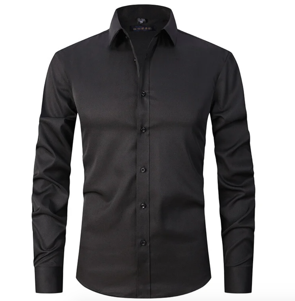 Image of Emil | Slim-Fit Skjorte med Knapper til Mænd