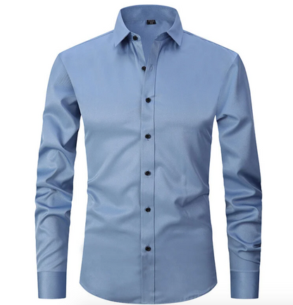 Image of Emil | Slim-Fit Skjorte med Knapper til Mænd