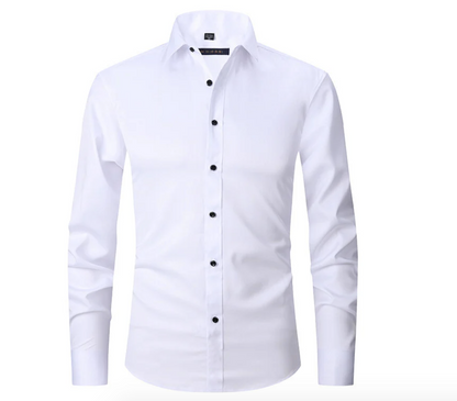 Image of Emil | Slim-Fit Skjorte med Knapper til Mænd