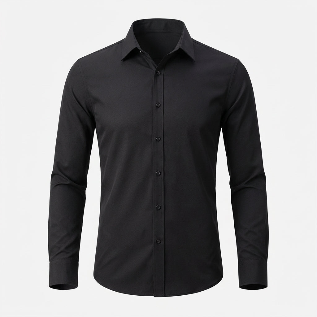 Image of Emil | Slim-Fit Skjorte med Knapper til Mænd