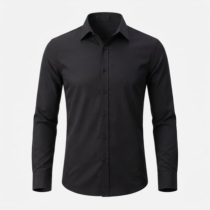Image of Emil | Slim-Fit Skjorte med Knapper til Mænd