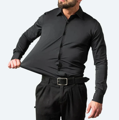 Image of Emil | Slim-Fit Skjorte med Knapper til Mænd