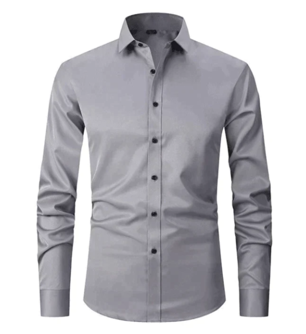 Image of Emil | Slim-Fit Skjorte med Knapper til Mænd