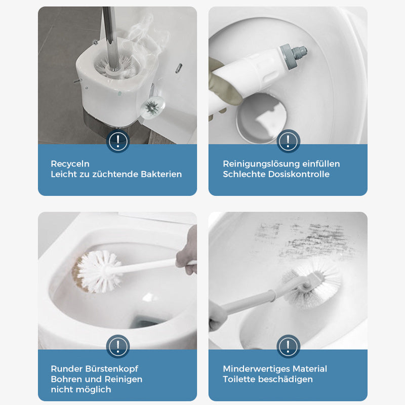 Engangs Toiletbørste | Antibakteriel | Hygieniske Svampehoveder | CleanClick