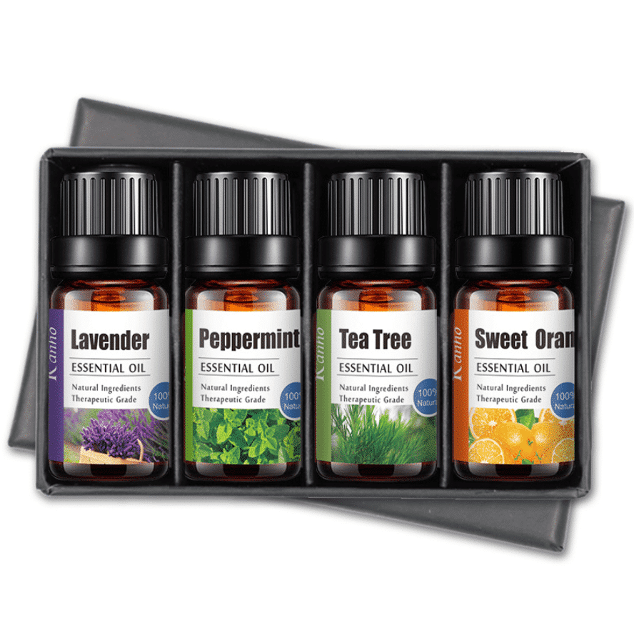Essentiel Oliesæt (4 x 10 ml) - 100% Ren og Naturlig