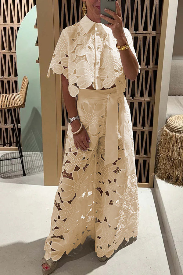 Shaïna | Ensemble élégant en dentelle pour les occasions chics - Image 1