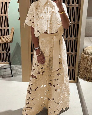 Shaïna | Ensemble élégant en dentelle pour les occasions chics
