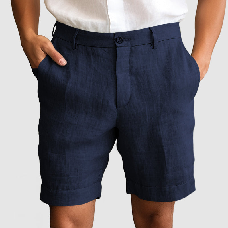 Alphonse | Short décontracté en coton et lin pour hommes, pour un confort optimal - Image 8