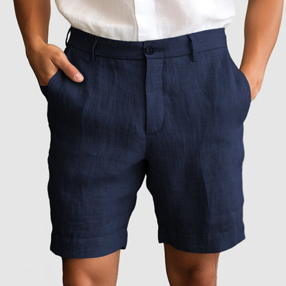 Alphonse | Short décontracté en coton et lin pour hommes, pour un confort optimal - Image 8