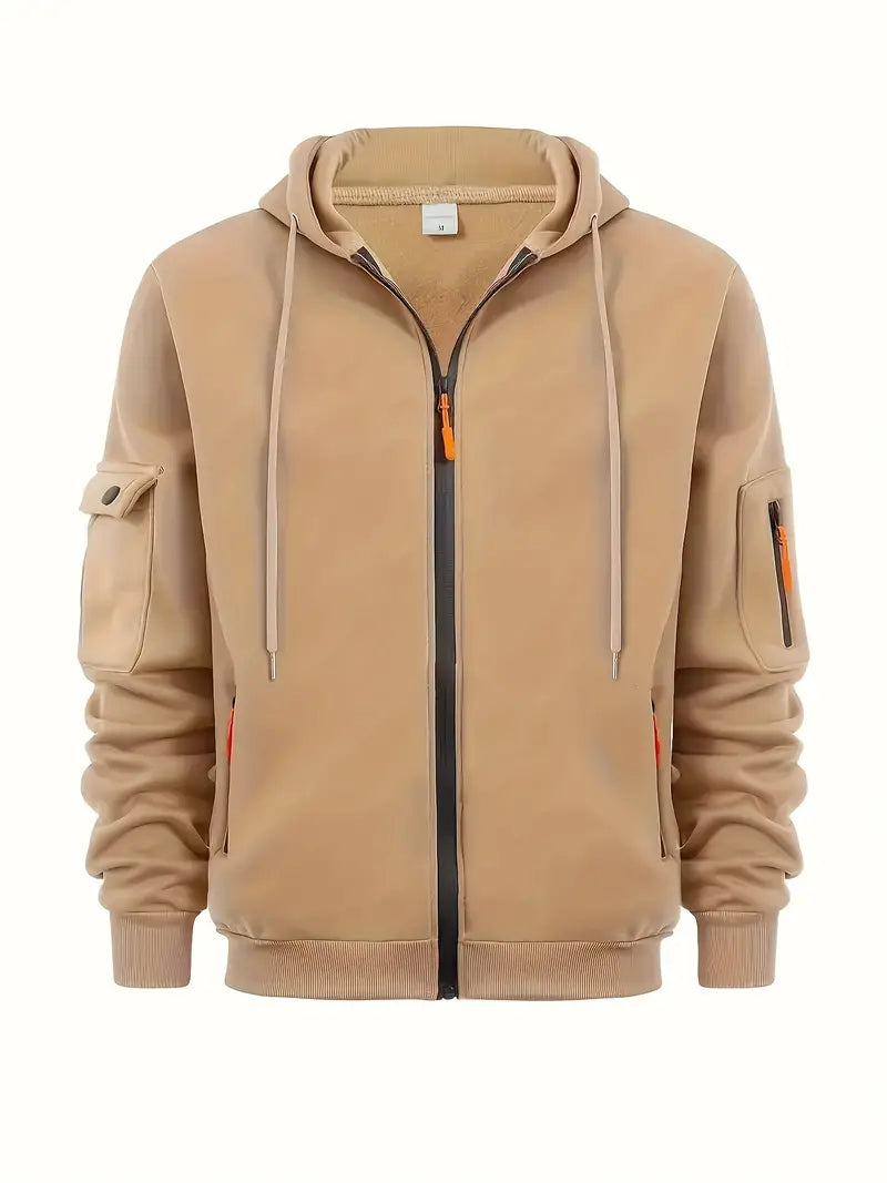 Xav | Veste Homme à Capuche Entièrement Zippée - Image 5