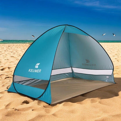 Familie Pop-Up Strandtelt med UV- og Vindbeskyttelse